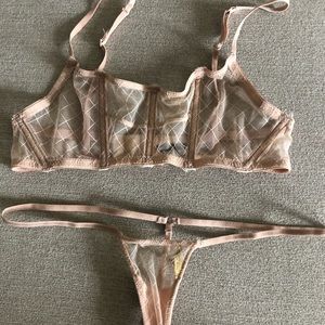 Nude lingerie set